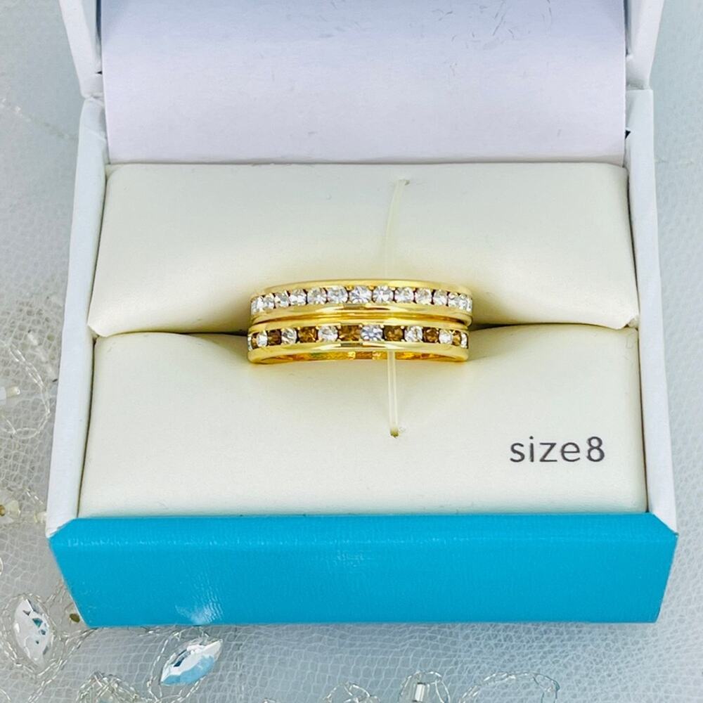 City X City two costume bands with rhinestones NIB Size 8